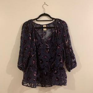 Sheer Velvet Tunic